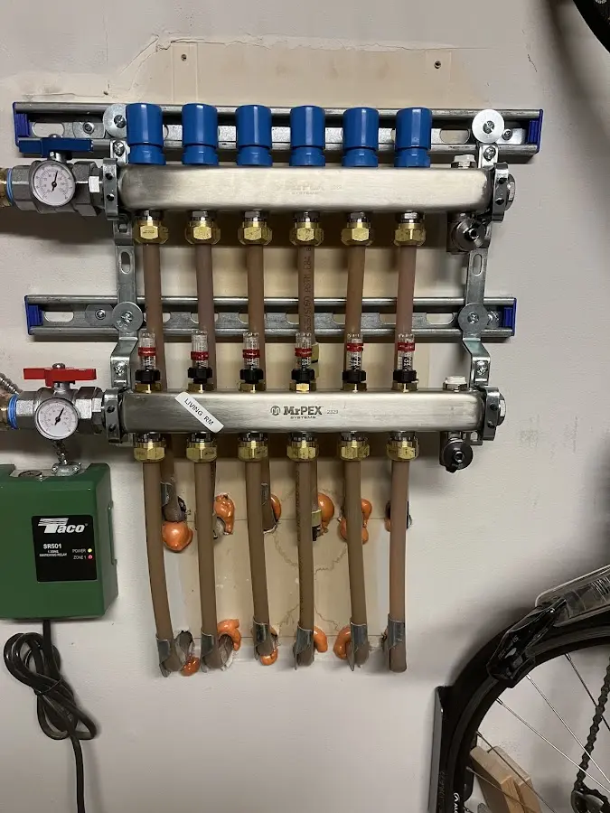 Plumber performing Gas Line Installation at a residential property in Willow Park